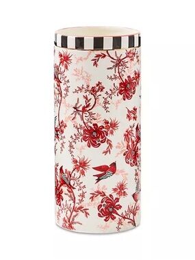 Mackenzie Childs Cardinal Toile Tall Vase